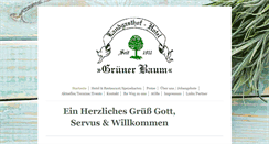 Desktop Screenshot of gruener-baum.com