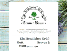 Tablet Screenshot of gruener-baum.com